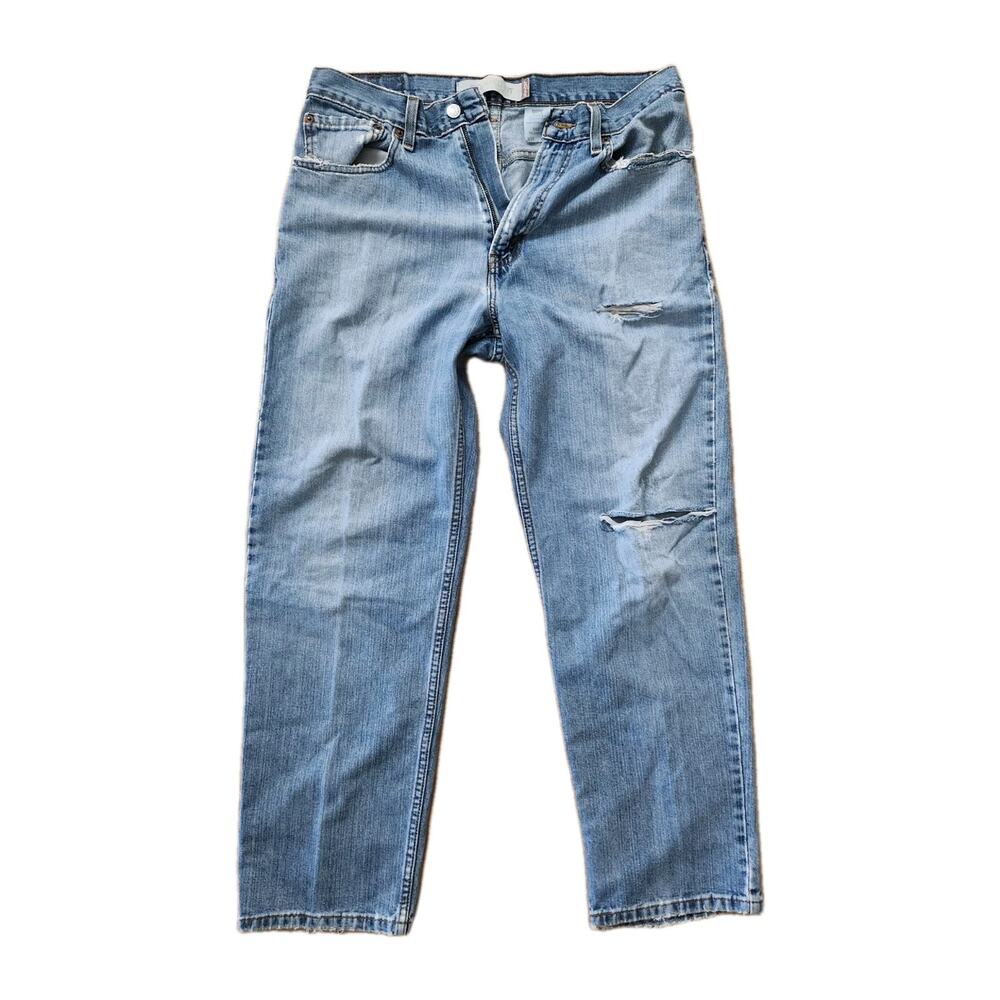 VINTAGE Levis Blue Jeans Mens 33 x 30 550 Relaxed Fit Tapered Red Tab 90s Y2K